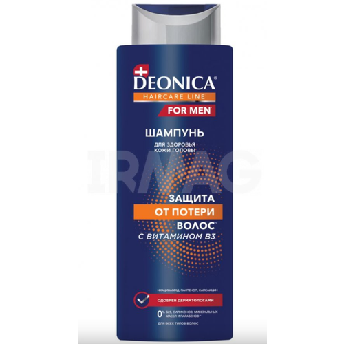 Шампунь для волос Deonica for Men Защита от потери волос, 380 мл deonica шампунь для волос dеonica for men защита от потери волос 380 мл