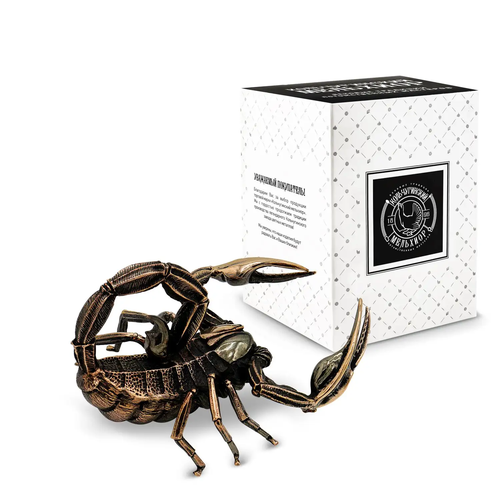 Держатель для визиток Скорпион (с чернением) держатель для визиток скорпион медный с чернением