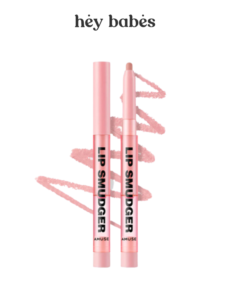 Бархатный карандаш для губ в нежном розовом оттенке AMUSE Lip Smudger 02 Rose