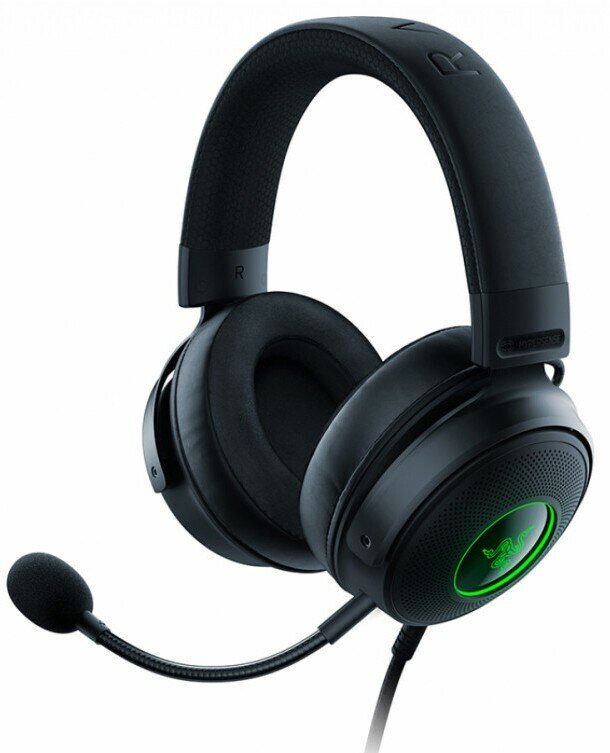 Проводные наушники Razer Kraken V3 HyperSense, черный