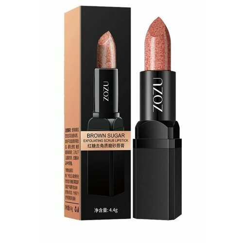 ZOZU Отшелушивающий скраб для губ С коричневым сахаром 44 г 374₽