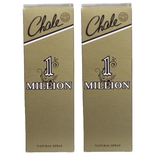 Дезодорант мужской Chale 1 Million, парфюмированный, 100 мл, 2 шт парфюмированный дезодорант chale silver 100 мл