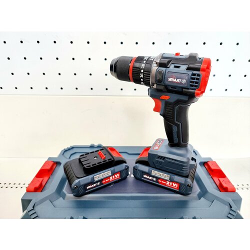 Аккумуляторный бесщеточный ударный шуруповерт Smart 21В 4Ач 55Нм кейс 7450₽