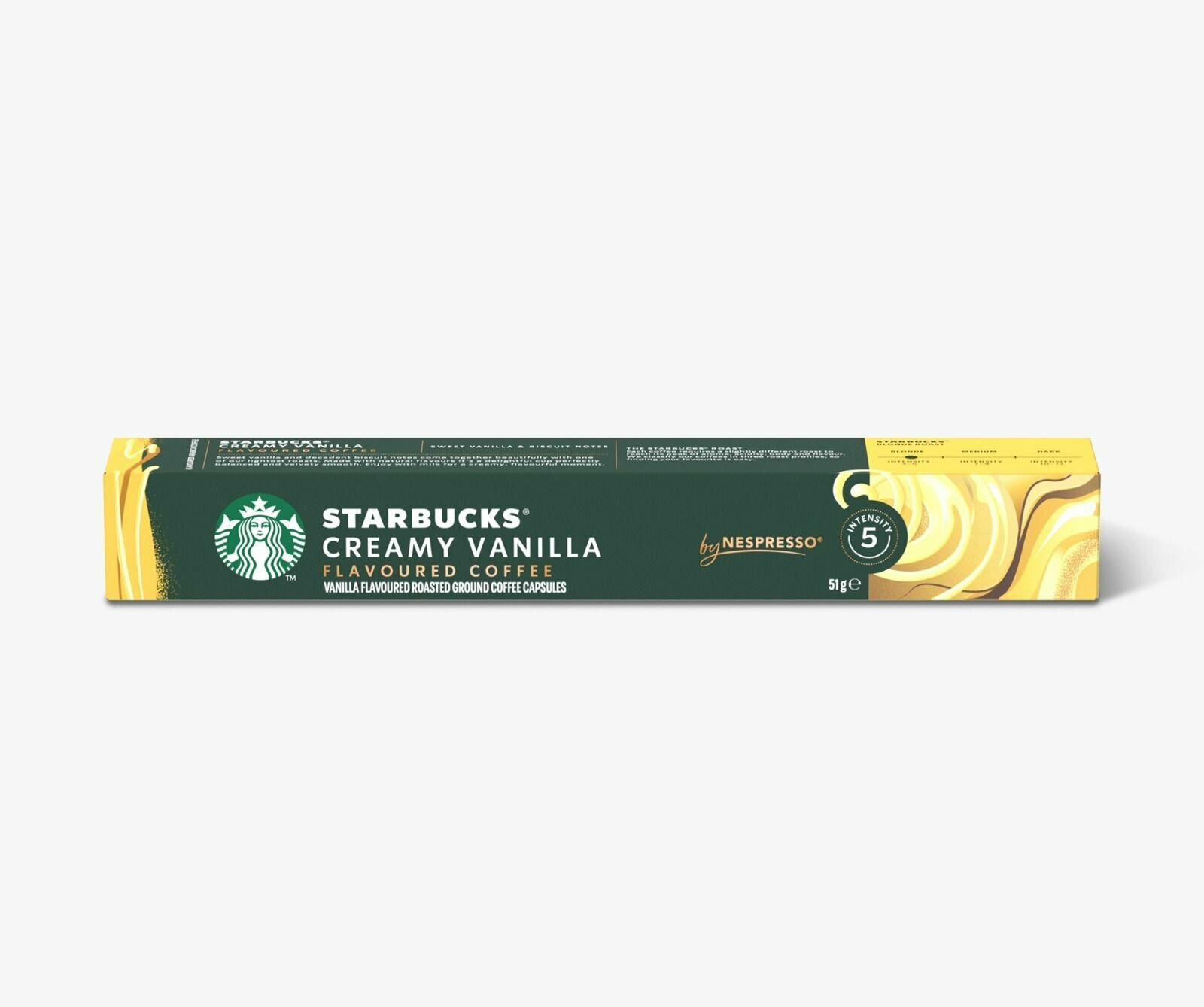 Кофейные капсулы Starbucks Nespresso Creamy Vanilla 10 капсул/53 г (Из Финляндии)