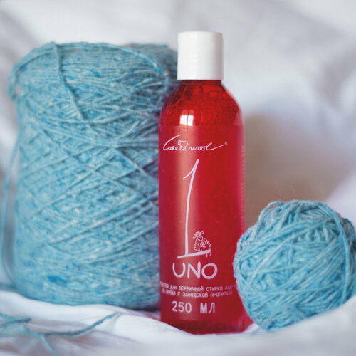 Carewool Uno Средство для стирки пряжи с пропиткой Лаванда 250 мл