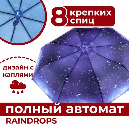 Зонт RAINDROPS, синий