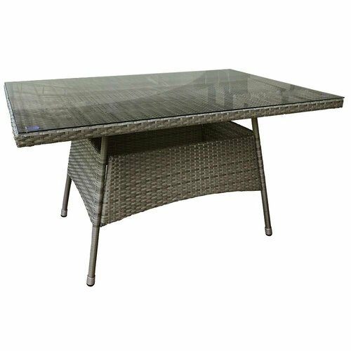 Стол Лаура техноротанг 150х90х75 см серый 27999₽