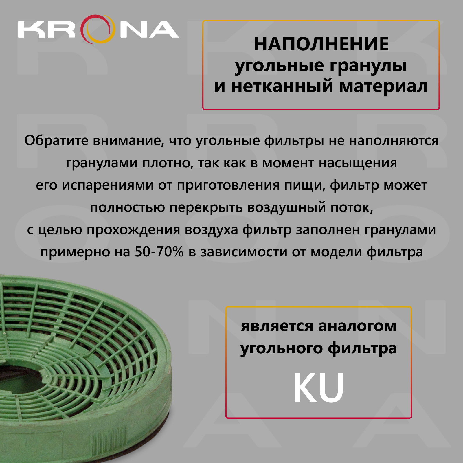 Фильтр угольный KRONA KU-2
