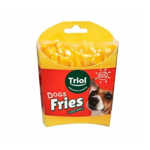 Triol Лакомство для собак FUN FOOD Картофель фри 100г (2 шт) лакомство для собак fun food чипсы со вкусом говядины 100г