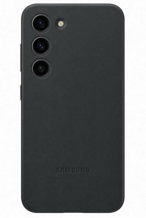Чехол Samsung Leather Case для Galaxy S23 Чёрный