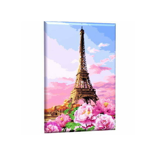 картина по номерам 40 50 ph9370 эйфелева башня набор для раскрашивания Картина рисование по номерам 40*50 см «Эйфелева башня» GLA36