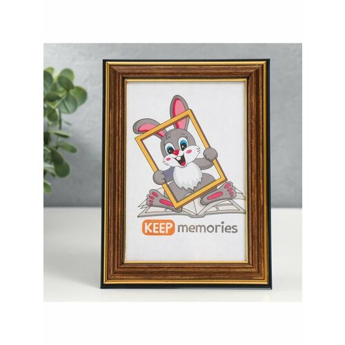 Фоторамка пластик 10 на 15 см 280 бронза 302₽