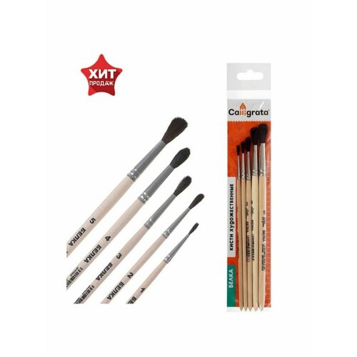 Набор кистей Белка 5 штук Calligrata 4 592₽