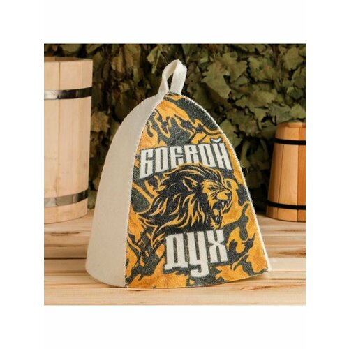 Шапка для бани с принтом 