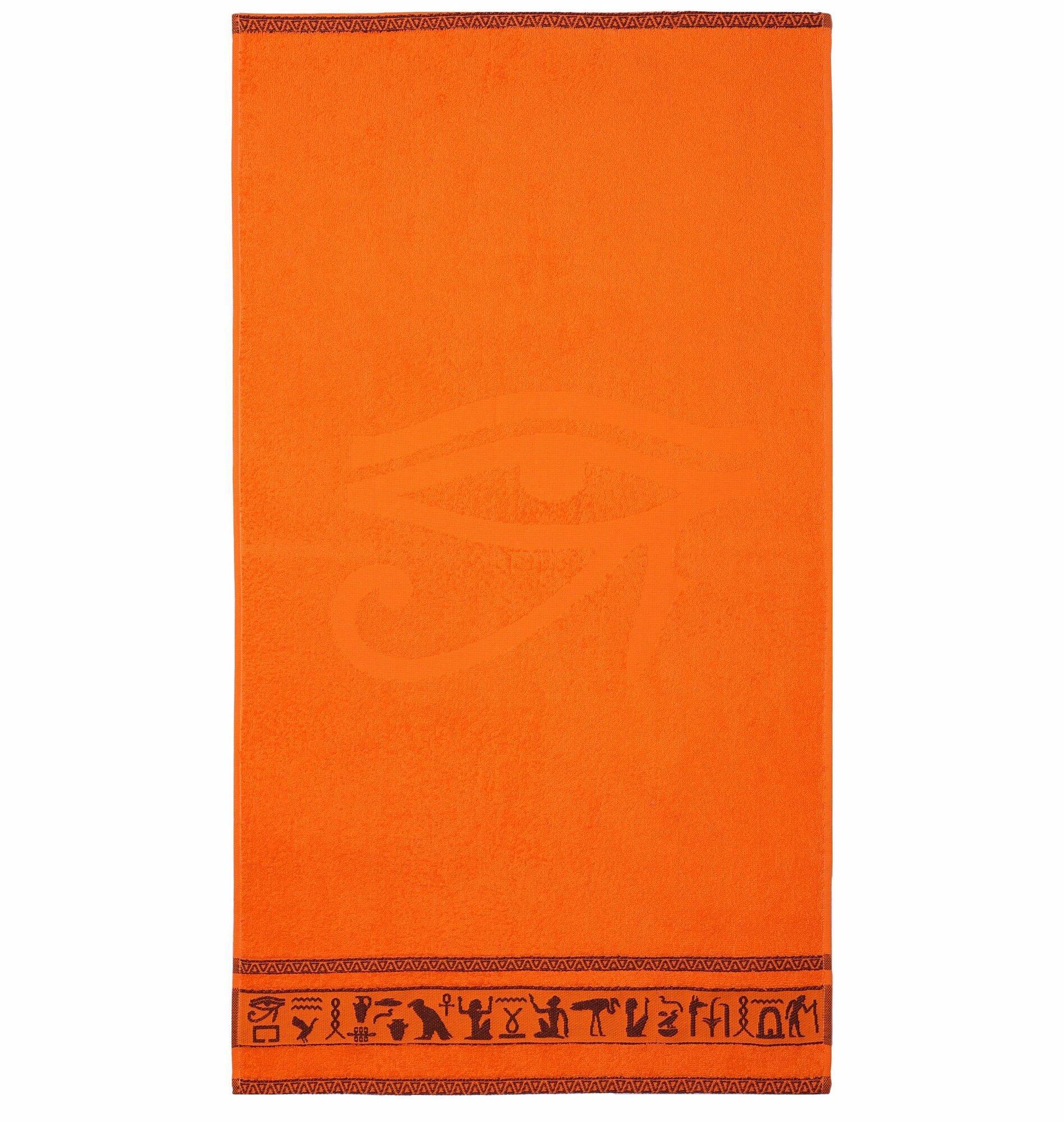 Полотенце банное, пляжное 70х130 Египет Ярко-оранжевый