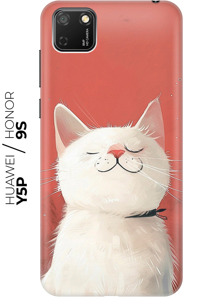 Силиконовый чехол на Honor 9S / Huawei Y5P с принтом "Гордый котик"