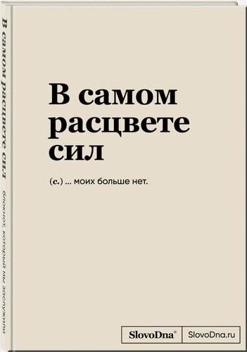 Изображение товара Караваев К. Блокнот SlovoDna. В самом расцвете сил (формат А5, 128 стр, С новым контентом)