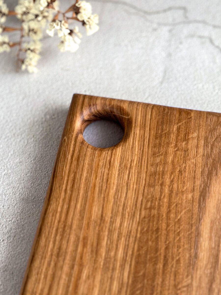 Изображение Набор деревянных разделочных досок из дуба 2 штуки 35*25 и 30*20 см