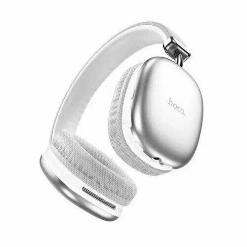 Наушники беспроводные накладные беспроводная гарнитура Bluetooth 53 microSD MP3 плеер FM радио AUX кабель серебро 2199₽