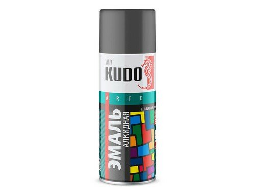 KUDO Краска-спрей Темно-серая стандарт (520мл) (KUDO)
