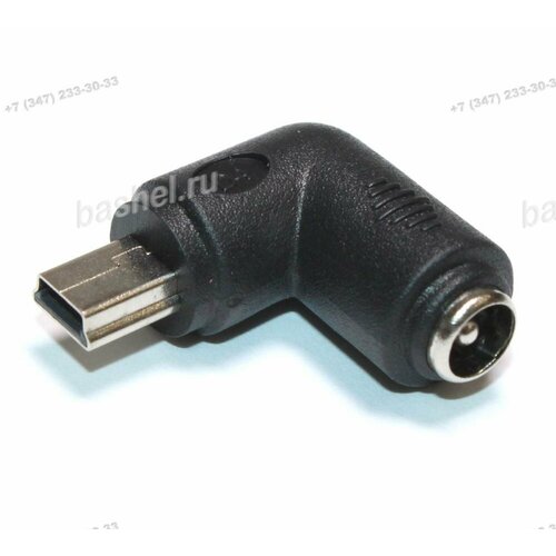 Переходник шт. mini USB A 5P(M) угл. - DC гн. 5,5*2,1 мм