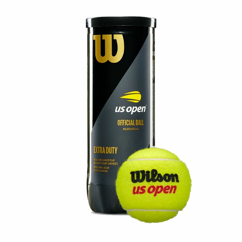 Набор мячей для большого тенниса Wilson US OPEN XD TBALL, 3 шт, Желтый, размер Без размера - фото №18