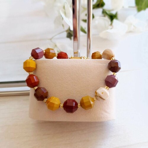 Браслет Artlab, яшма, мультиколор