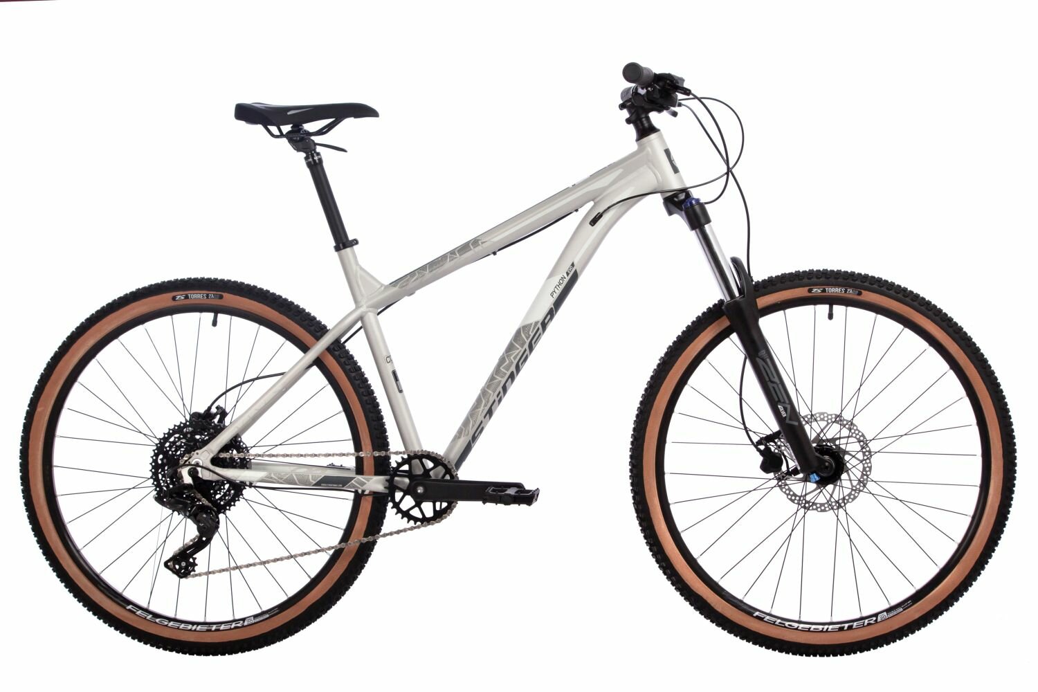 Велосипед Stinger Python Evo 27.5" (2024) (Велосипед STINGER 27.5" PYTHON EVO серый, алюминий, размер 18")