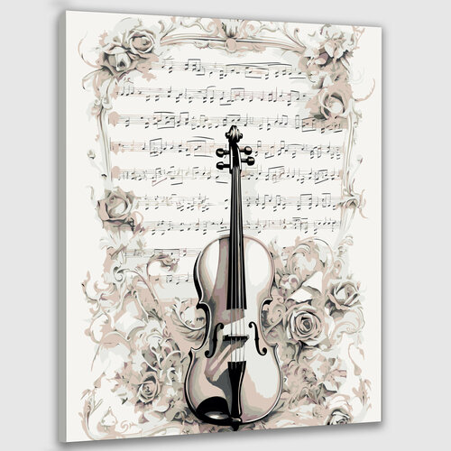 Картина по номерам 50х40 Скрипка: чарующая мелодия