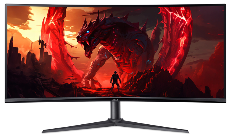 Монитор 34' ACER Nitro XZ342CUV3bmiiphx ZeroFrame Curved 1500R Black21:9 VA3440x14401ms400cd180Hz2xHDMI(2.0)+1xDP(1.4)+SPK+Audio out Speakers 2Wx2 sync: FreeSync Premium hdr: HDR 400 H. Adj.100 (UM. CX2EE.305)