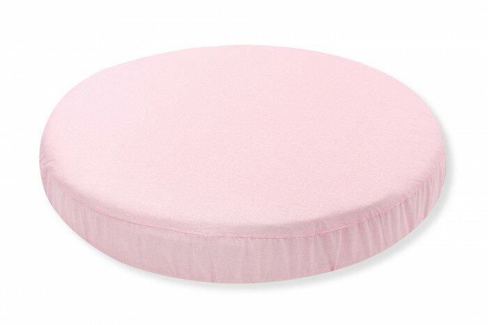 Простынь на резинке для круглого матраса Soft 75х75 см Розовый