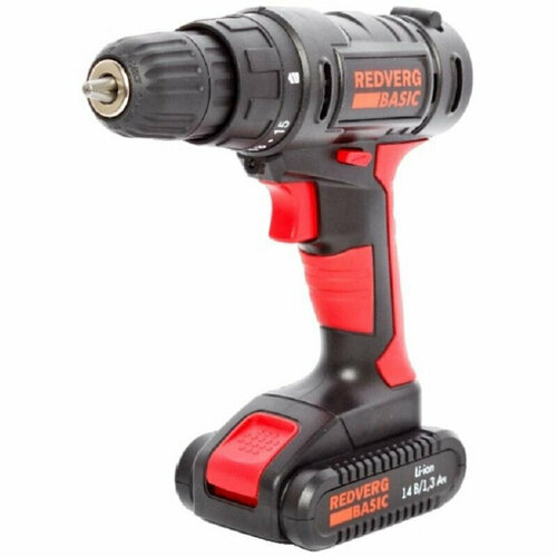 Дрель-шуруповерт аккум REDVERG Basic 144В 1х13Ач Li-lon SD14L1 1773071 3787₽