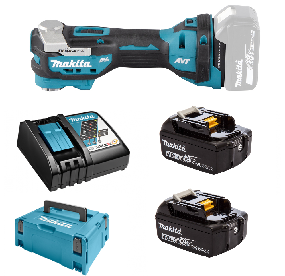 Мультитул для ремонтных и строительных работ Makita DTM52RMJ (18V, 2x4.0Ah, Li-Ion, MakPac)