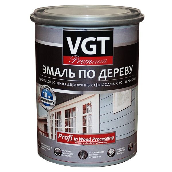 фото Эмаль ВГТ ВД-АК-1179 по дереву профи ванильная 2,5 кг