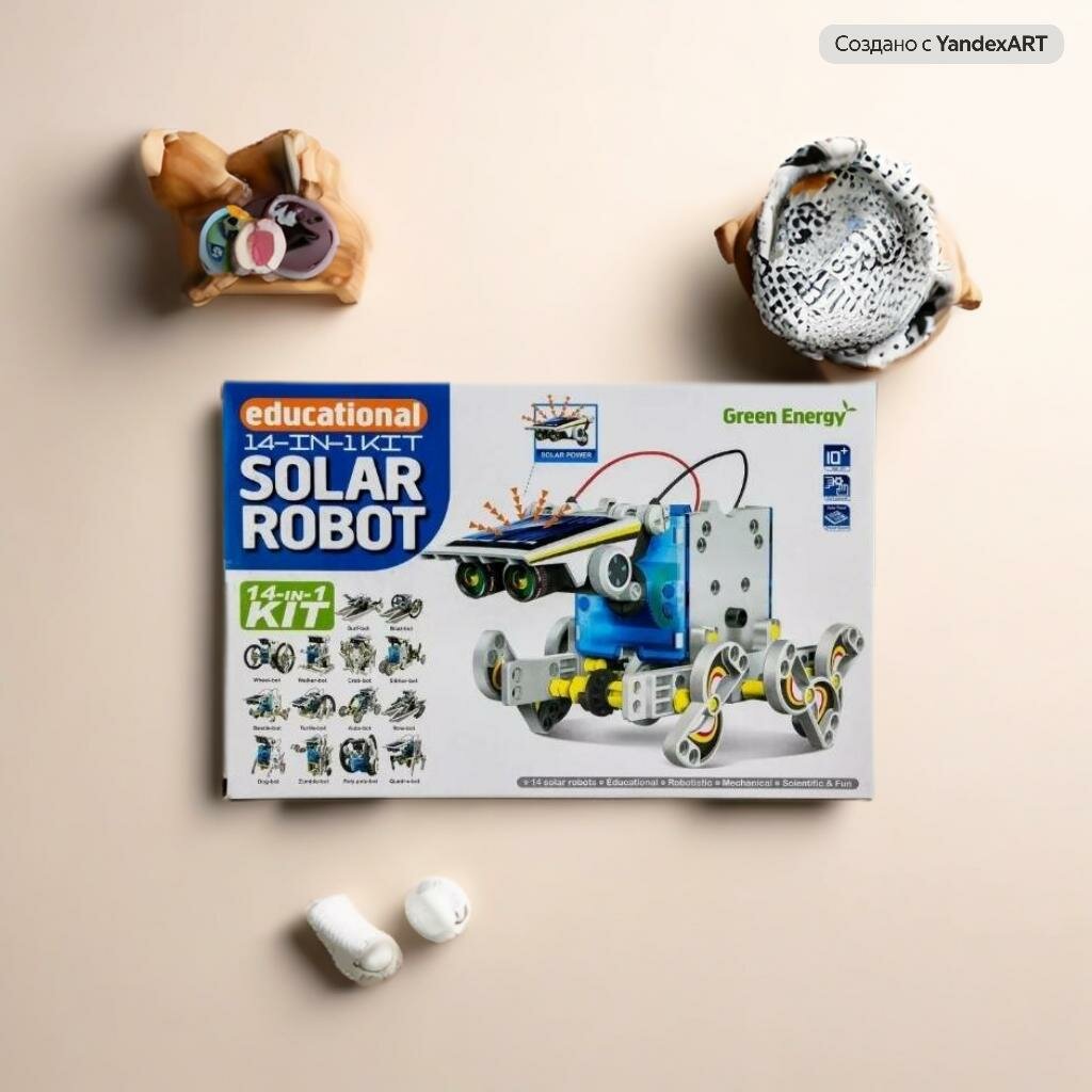 Конструктор Robot kits 14 вариантов сборки на солнечных батареях.
