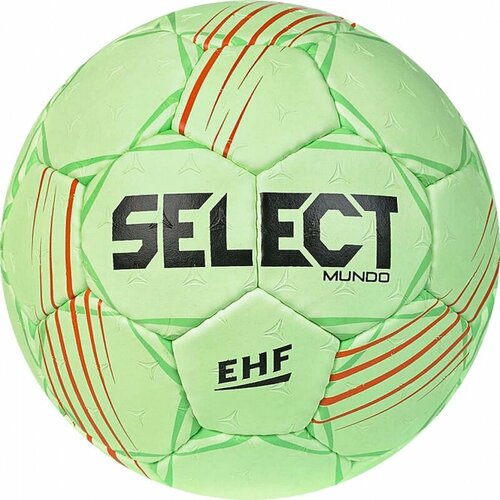 51175-78199 Мяч гандбольный SELECT Mundo V22, 1662858444, Senior р.3, EHF Approved, полиуретан, ручная сшивка, зеленый