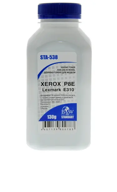 Тонер XEROX P8e, Lexmark E310 (фл. 130г) B&W Standart {STA-538}