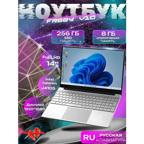Ноутбук FRBBY V10 8256 RAM 8 ГБ SSD серебристый 2320000₽