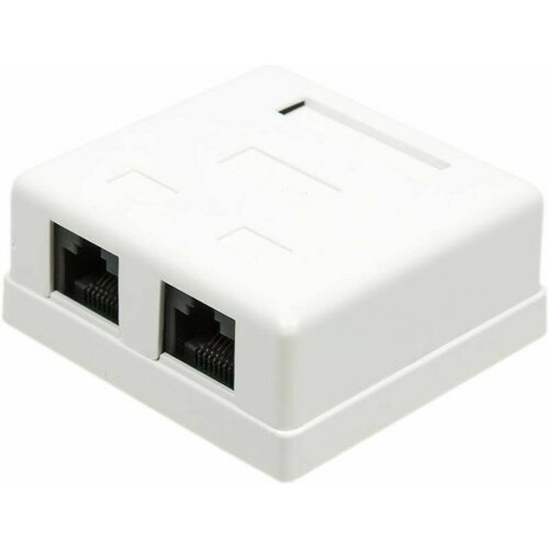 Розетка Lanmaster TWT-SM2-4545-WHRJ45 2 кат5E бел упак1шт 990₽