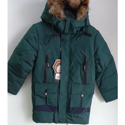 Куртка, размер 128, зеленый