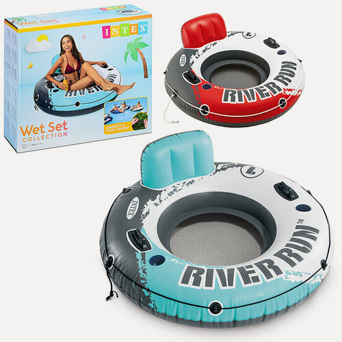 Изображение товара Круг-кресло для плавания RIVER RUN, с ручками, d=135 см, 56825EU INTEX