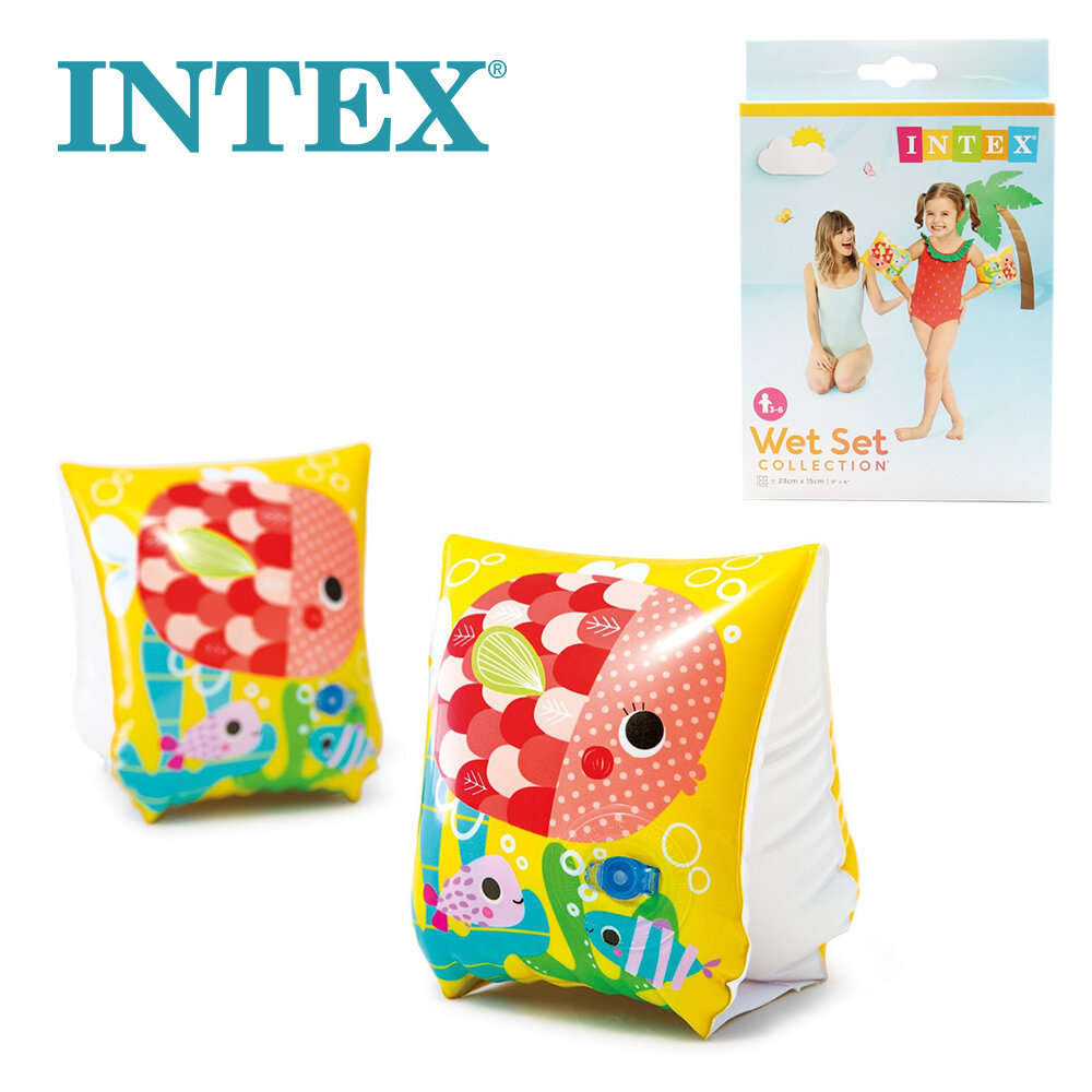 Нарукавники надувные Рыбки (23х15 см) 3-6 лет Intex 58652