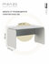 Письменный стол OfficeBase 140х67 (Белый/Белый)