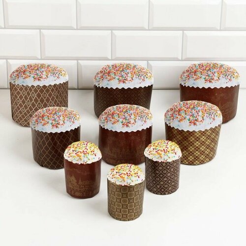 Набор бумажных форм для кулича ХВ 9 видов по 1 штуке 989₽