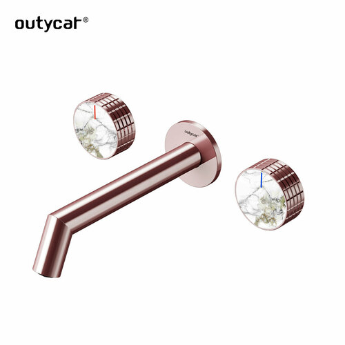 Встроенный смеситель для раковины Otica розовый