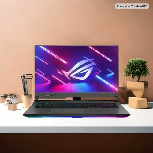ASUS ROG Strix G17 G713RS-KH021 Игровой ноутбук 173 AMD Ryzen 9 6900HX RAM 16 ГБ SSD 1000 ГБ NVIDIA GeForce RTX 3080 8 Гб Windows 11 Pro 90NR0BA4-M00440 серый Русская раскладка 14599000₽