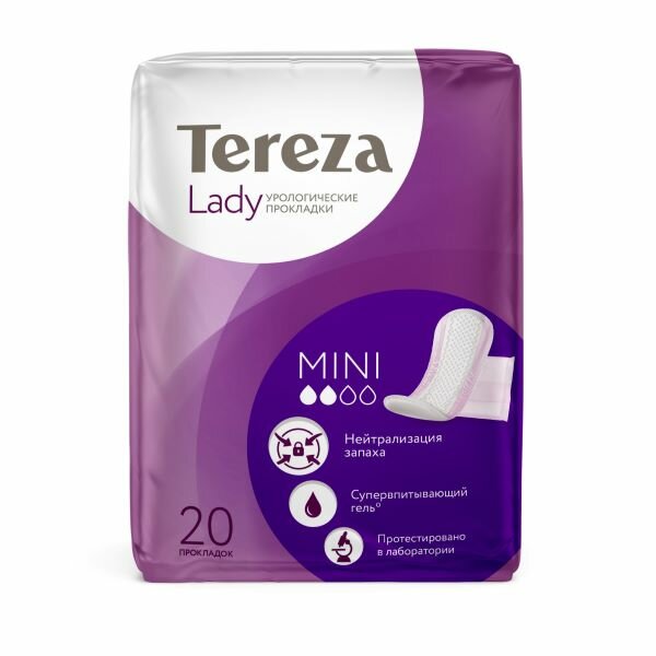 Прокладки урологические Tereza Lady Mini 20 шт