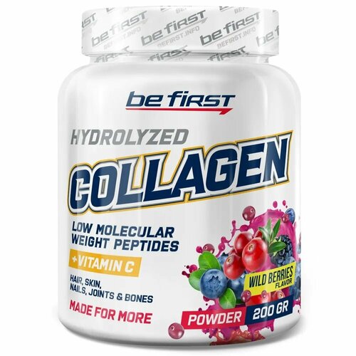 Be First Collagen + vitamin C 200 гр (Лесные ягоды)