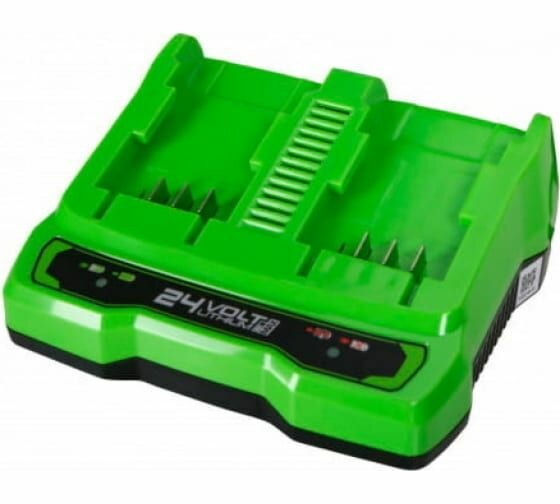 Устройство зарядное для 2-х аккумуляторов G24x2UC2 24 В GreenWorks 2931907