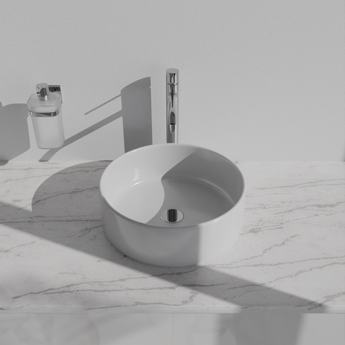 Накладная раковина Santerika SAN. SI. СIR.355, 35.5 см